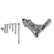 Ford 7.3L Godzilla Alternator Bracket Kit Fits 2020 & Up Ford 7.3L Godzilla Engine Use with 197-300, 197-301, 197-302, or 197-303 Alternator Holley