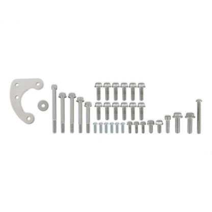 Replacement Hardware Godzilla Timing Cover OE Oil Pan Fits Ford 7.3L Godzilla Engine with High-Mount Accessory Drive System OE Pan Only Holley