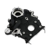 Timing Cover Ford 7.3L Godzilla Black Fits Ford 7.3L Godzilla High-Mount Accessory Drive System Pan Only Holley
