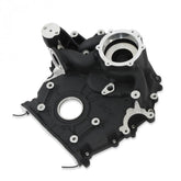 Timing Cover Ford 7.3L Godzilla Black Fits Ford 7.3L Godzilla High-Mount Accessory Drive System Pan Only Holley