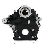 Timing Cover Ford 7.3L Godzilla Black Fits Ford 7.3L Godzilla High-Mount Accessory Drive System Pan Only Holley