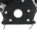 Timing Cover Ford 7.3L Godzilla Black Fits Ford 7.3L Godzilla High-Mount Accessory Drive System Pan Only Holley