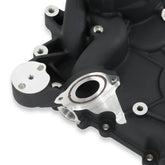 Timing Cover Ford 7.3L Godzilla Black Fits Ford 7.3L Godzilla High-Mount Accessory Drive System Pan Only Holley
