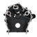 Timing Cover Ford 7.3L Godzilla Black Fits Ford 7.3L Godzilla High-Mount Accessory Drive System OE Pan Only Holley