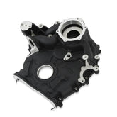 Timing Cover Ford 7.3L Godzilla Black Fits Ford 7.3L Godzilla High-Mount Accessory Drive System OE Pan Only Holley