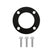 Spacer Kit, Small Block Ford Accessory Drive Crank Pulley 3.875 Damper Proper Length Crank Pulley Fasteners Included Spacer in Black Finish Holley