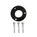 Spacer Kit, Small Block Ford Accessory Drive Crank Pulley 3.00 Damper Proper Length Crank Pulley Fasteners Included Spacer in Black Finish Holley