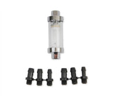 Clearview Inline Fuel Filter Fits Carbureted Applications Up to 10 PSI Mr Gasket