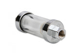 Clearview Inline Fuel Filter Fits Carbureted Applications Up to 10 PSI Mr Gasket