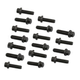 Header Bolts M8-1.25 x 25mm Hex Head Black Oxide Fits 1991-Up Ford 4.6/5.4L & Chrysler 5.7,6.1,6.4L Gen III Hemi Mr Gasket