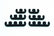 Wire Separators Plastic 7 mm / 8 mm Black Fits 7 or 8mm Spark Plug Wires Mr Gasket