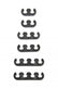 Wire Separators Plastic 7 mm / 8 mm Black Fits 7 or 8mm Spark Plug Wires Mr Gasket