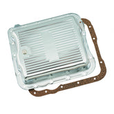 Transmission Oil Pan Chrome Fits GM TH700R4/4L60/4L60E Stock Depth and Capacity Finned Design Mr Gasket