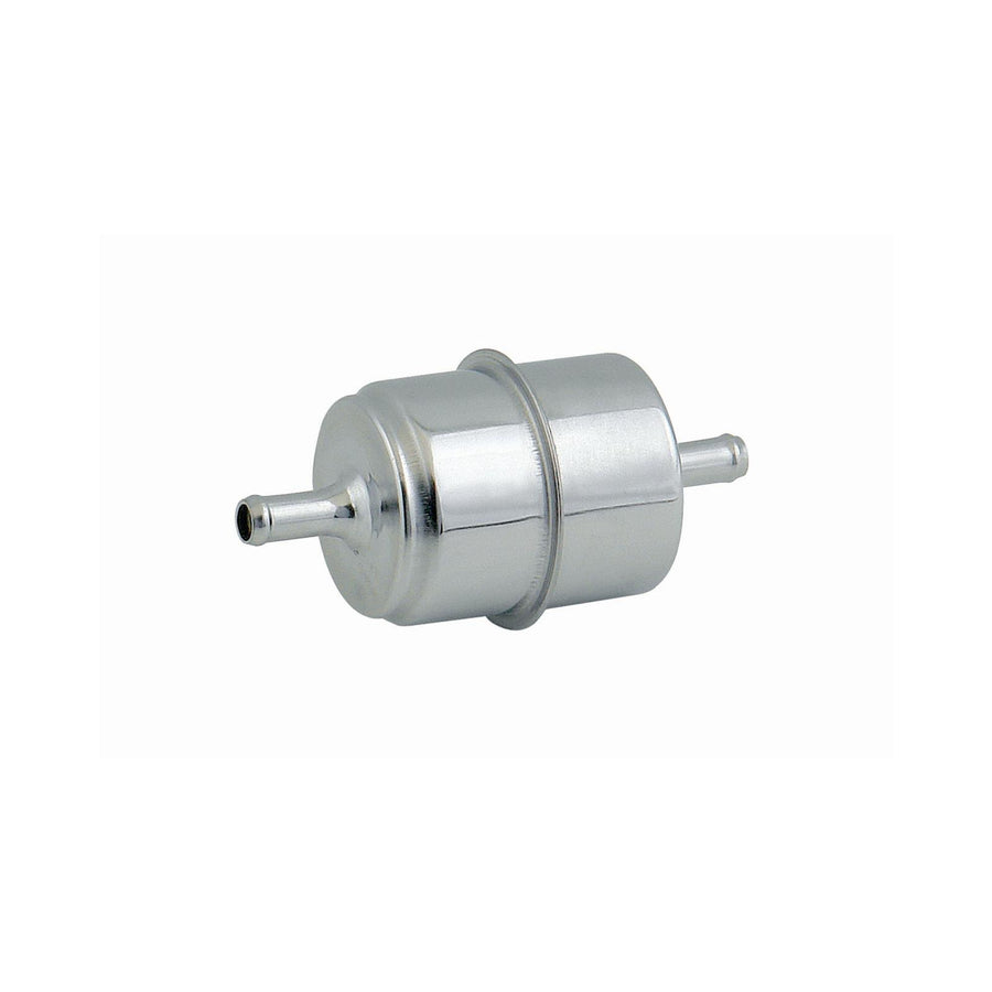 Chrome Fuel Filter Fits 5/16 Inch Hose For Carbureted Applications 40 Micron Mr Gasket