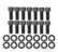 Transmission Oil Pan Black Steel Fits Chrysler Torqueflite TF-727. Stock Depth and Capacity Finned Design Mr Gasket