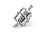 Chrome Fuel Filter Fits 5/16 Inch Hose For Carbureted Applications 40 Micron Mr Gasket