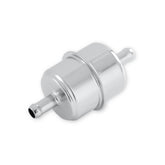 Chrome Fuel Filter Fits 3/8 Inch Hose For Carbureted Applications 40 Micron Mr Gasket