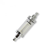 Clearview Inline Fuel Filter 5/16 Inch Fits Carbureted Applications Up to 10 PSI Mr Gasket