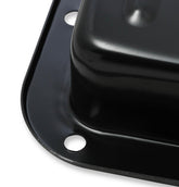Transmission Oil Pan Black Steel Fits Ford C4 case-filled. Stock Depth and Capacity Finned Design Mr Gasket