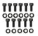 Transmission Oil Pan Black Steel Fits Ford C4 case-filled. Stock Depth and Capacity Finned Design Mr Gasket