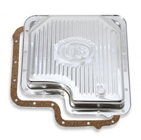 Transmission Oil Pan Chrome Fits Ford C6 Stock Depth and Capacity Finned Design Mr Gasket