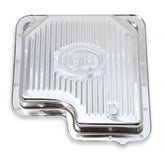 Transmission Oil Pan Chrome Fits Ford C6 Stock Depth and Capacity Finned Design Mr Gasket