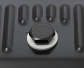 Transmission Oil Pan Black Steel Fits GM TH350 Stock Depth and Capacity Finned Design Mr Gasket