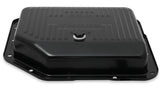 Transmission Oil Pan Black Steel Fits GM TH350 Stock Depth and Capacity Finned Design Mr Gasket