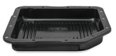 Transmission Oil Pan Black Steel Fits GM TH350 Stock Depth and Capacity Finned Design Mr Gasket