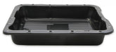 Transmission Oil Pan Black Steel Fits GM TH700R4/4L60/4L60E Stock Depth and Capacity Finned Design Mr Gasket