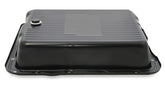 Transmission Oil Pan Black Steel Fits GM TH700R4/4L60/4L60E Stock Depth and Capacity Finned Design Mr Gasket