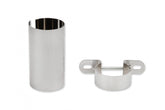 Chrome Coil Holder Bracket with Bolt Horizontal  Mount Fits Most Horizontally Mounted Canister Style Coils Mr Gasket