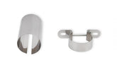 Chrome Coil Holder Bracket with Bolt Horizontal  Mount Fits Most Horizontally Mounted Canister Style Coils Mr Gasket