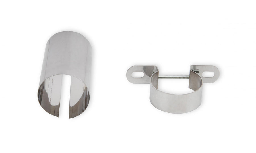 Chrome Coil Holder Bracket with Bolt Horizontal  Mount Fits Most Horizontally Mounted Canister Style Coils Mr Gasket