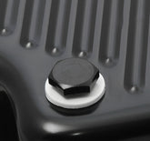 Transmission Oil Pan Black Steel Fits GM TH400 Deep pan 2 quart extra Capacity Finned Design Mr Gasket