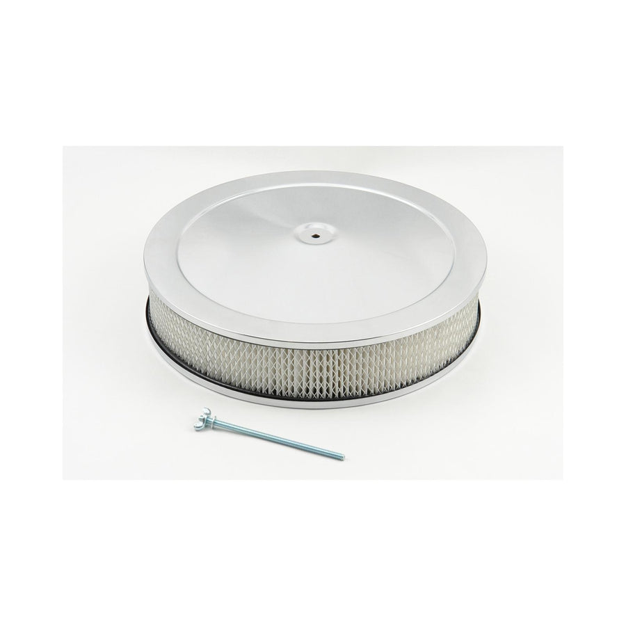 Competition Air Cleaner Chrome Fits 2, 3, and 4 Barrel Carburetors with 5-1/8 Inch Neck Mr Gasket
