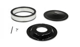 Competition Air Cleaner Flat Black For Most Carburetors with a 5-1/8 Inch Carburetor Neck Mr Gasket