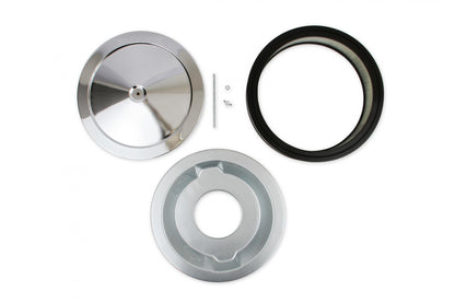 Competition Air Cleaner Chrome Fits 2, 3, and 4 Barrel Carburetors with 5-1/8 Inch Neck Mr Gasket