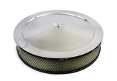 Competition Air Cleaner Chrome Fits 2, 3, and 4 Barrel Carburetors with 5-1/8 Inch Neck Mr Gasket