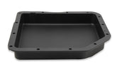 Transmission Oil Pan Black Aluminum Fits GM TH350 Stock Depth and Capacity Finned Design Mr Gasket