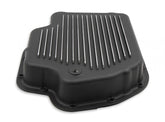 Transmission Oil Pan Black Aluminum Fits GM TH400 Stock Depth and Capacity Finned Design Mr Gasket