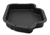 Transmission Oil Pan Black Aluminum Fits GM TH400 Stock Depth and Capacity Finned Design Mr Gasket