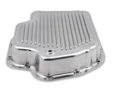 Transmission Oil Pan Polished Aluminum Fits GM TH400 Stock Depth and Capacity Finned Design Mr Gasket