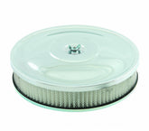 Air Cleaner -10 Inch x 2 Inch Chrome Fits 2-Barrel Carburetors with 2-5/8 Inch or 3-1/16 Inch Neck Mr Gasket