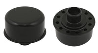 Push-On Breather Flat Black Fits 1.22 Inch Diameter Valve Cover Holes. Replaces GM Breather 6421868 On Late 65-67 GM Big Block Mr Gasket