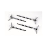Valve Cover Y Wing Bolts Chrome Plated 4 pack Fits Chevrolet 262-400 Gen I Small Block & Chevrolet 396-454 Big Block 1/4-20 x 5/8 Inch Mr Gasket