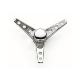 Air Cleaner Wing Nut Tri-Bar Chrome 1/4-20 Thread, Chromed Steel Mr Gasket
