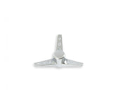 Air Cleaner Wing Nut Tri-Bar Chrome 1/4-20 Thread, Chromed Steel Mr Gasket