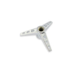 Air Cleaner Wing Nut Tri-Bar Chrome 1/4-20 Thread, Chromed Steel Mr Gasket