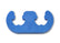 Plastic Wire Separator-Blue Fits 7mm and 8mm Spark Plug Wires Mr Gasket